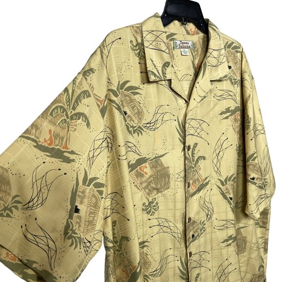 Tommy Bahama Silk Hawaiian Button Front Shirt Mens XL Tiki Short Sleeve - Picture 7 of 10